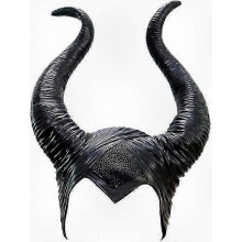 Stylish Black Horned Headband for Halloween Costume, Gothic Fairy Tale Inspired Accessory for Adults