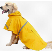 Waterproof Reflective Striped Dog Coat with Adjustable Fit for Small Pets