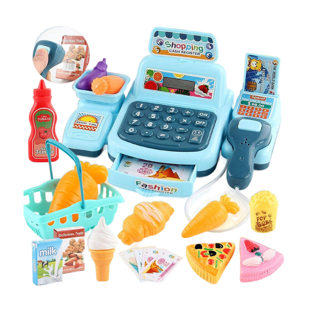 (type5) Realistic Cash Register Toy Encourages Role-playing And Learning Basic