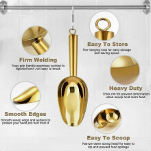 Stainless Steel Mini Scoop for Ice, Candy, Flour - Multi-Purpose Kitchen Tool for Home, Garden, and Events