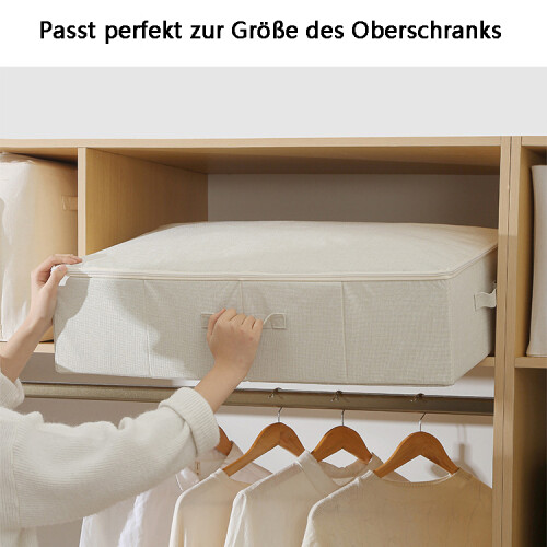 Foldable underbed storage containers with zippered lid 2