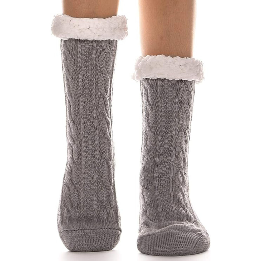 Cozy Socks Thermal Socks Thick Socks Christmas Socks Gray