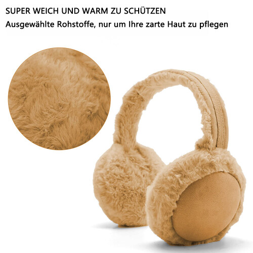 Earmuffs Ear Warmers Adjustable Winter Cozy Warm 2