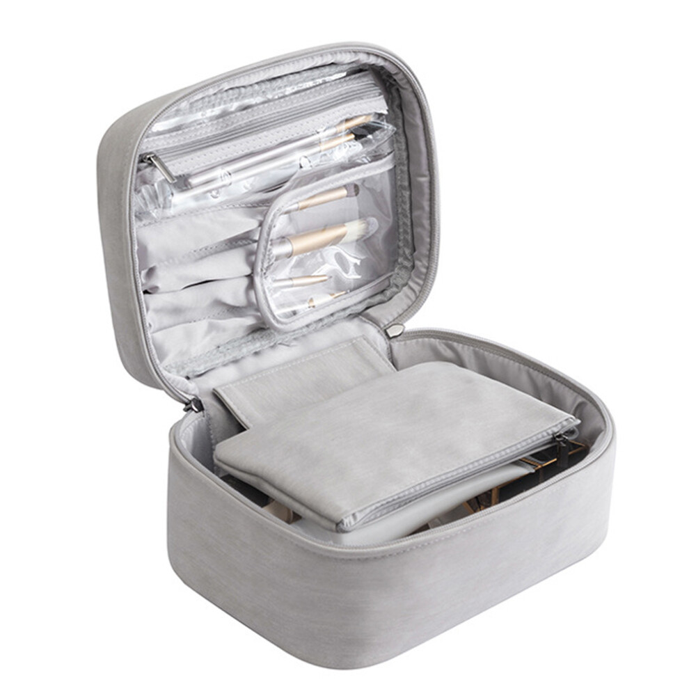 Light/Gray Toiletry Bag Waterproof Toiletry Bag For Travel Women Makeup