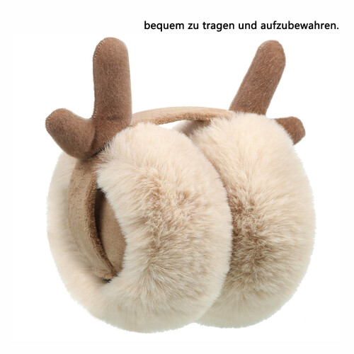 Winter Earmuffs, Cartoon Ear Plush Warm Foldable Fluffy 2