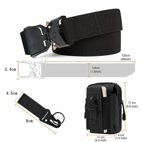 Men's Tactical Belt, Work Belt Heavy Duty Belt 2