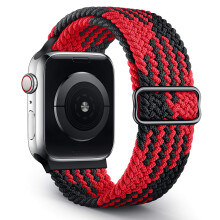 Pulseiras de malha ajustáveis para Apple Watch SE, pulseira de substituição com fecho