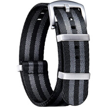Pulseiras de relógio Pulseiras de relógio de substituição de nylon com fivela de aço inoxidável