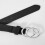 Cinto de cintura com duas argolas, cinto feminino com fivela de ferro 4