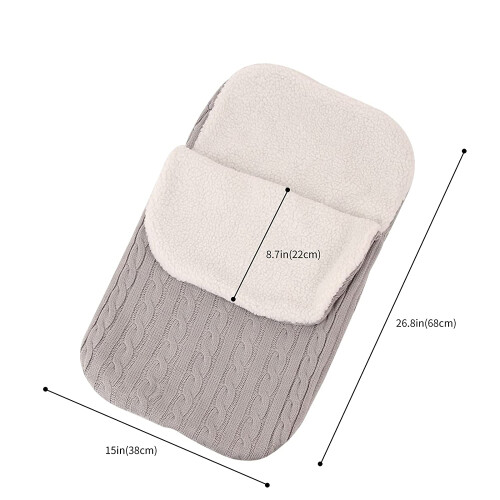 Saco de dormir para carrinho de bebê recém-nascido em malha 2