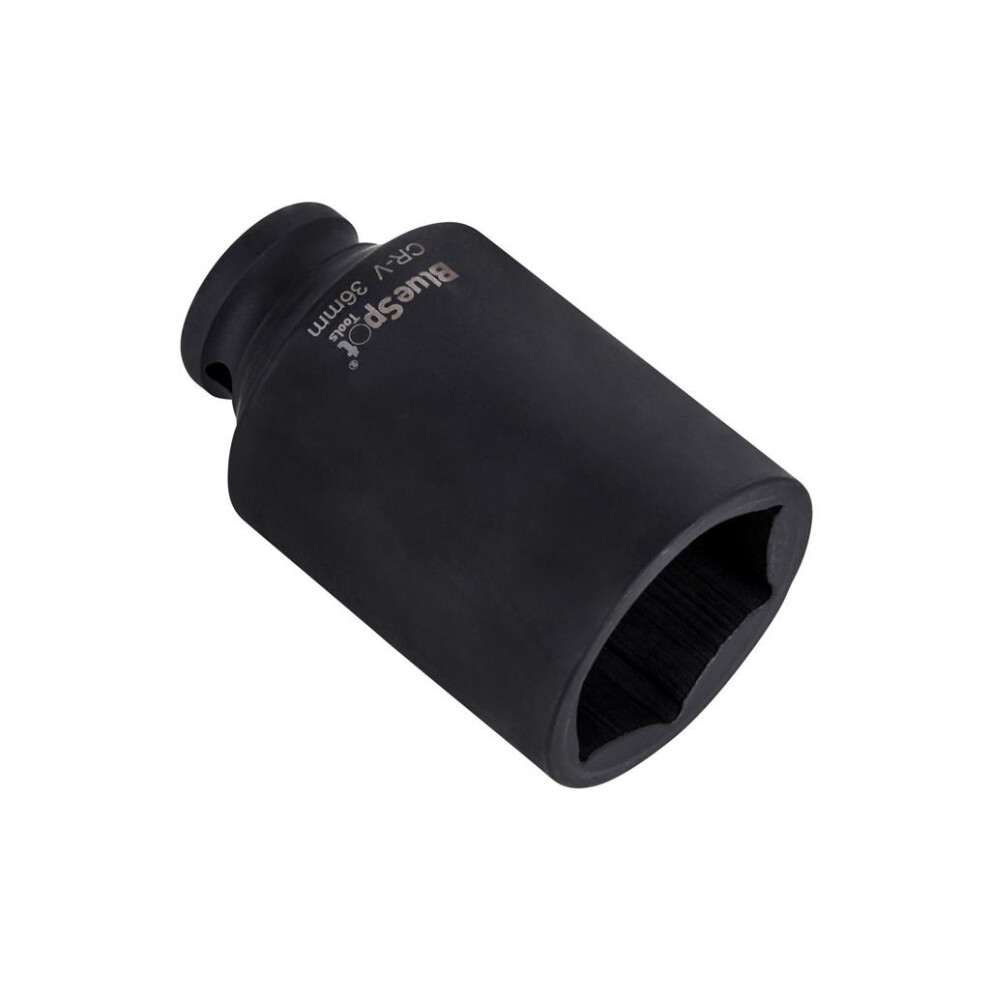 Spot 36Mm Deep Impact Socket 1/2" Hub Nut Flywheel Socket Hex 6 Point 01673 Blue