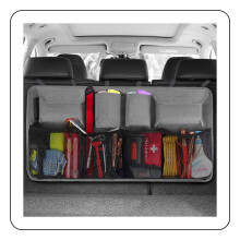 Organizador de porta-malas de carro com rede elástica resistente