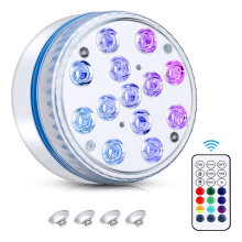 Luz subaquática, 13 luzes de mesa LED à prova d'água, com ímã