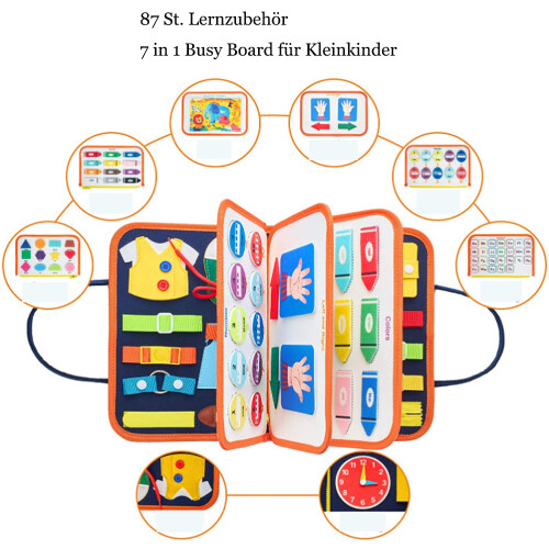 Quadro de atividades multifuncional Brinquedo Montessori. 2