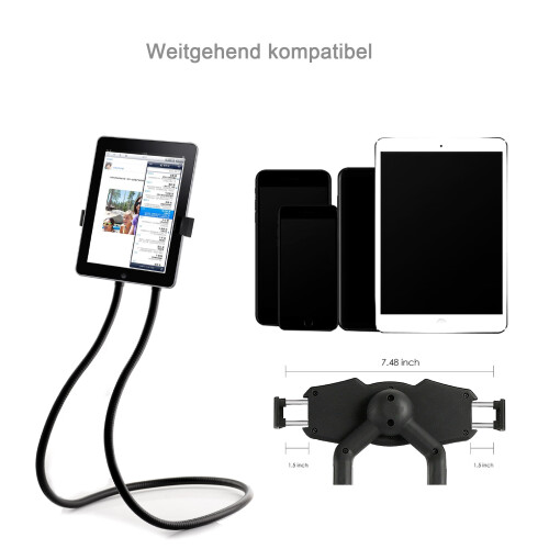Suporte para tablet, suporte tipo pescoço de ganso para leitor de e-books 2