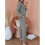 Conjunto de pijama feminino de duas peças e manga comprida 6