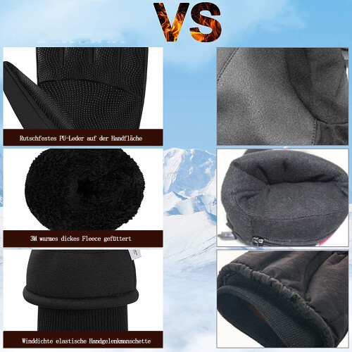 Nepremokavé cyklistické rukavice 3M Warm Touchscreen Gloves 2