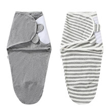 Balenie 2 zavinovacích dek, unisex, 0-3 mesiace