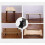 2-Piece Foldable Support Bracket with Self-Locking Mechanism, Hinge for Foldable Furniture Table Legs 2