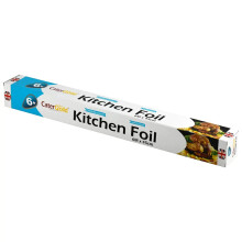 6m x 45cm Cater Gold Aluminium Catering Foil Heavy Duty Thick Aluminium Foil Wrap for Baking, Cooking & Food Prep