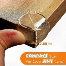 24 Pieces Corner Guards for Baby Proofing, Soft Table Edge Covers to Ensure Child Safety