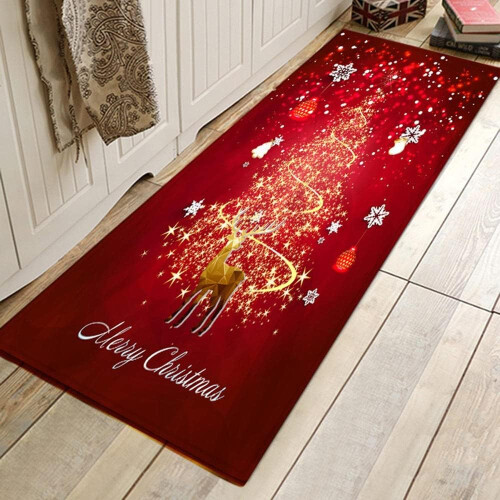 Kerstdeurmat, antislip wasbare kerstmatten