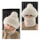 Winddichte sjaal voor dames, muts, flanel, schoolmuts, winterwarm 3