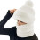 Winddichte sjaal voor dames, muts, flanel, schoolmuts, winterwarm 4
