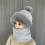 Winddichte sjaal voor dames, muts, flanel, schoolmuts, winterwarm 5