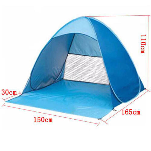 Strandtent, draagbare extra lichte strandtent, zonnescherm 2