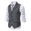 Herenvest, formeel vest, tweed basisvest 4