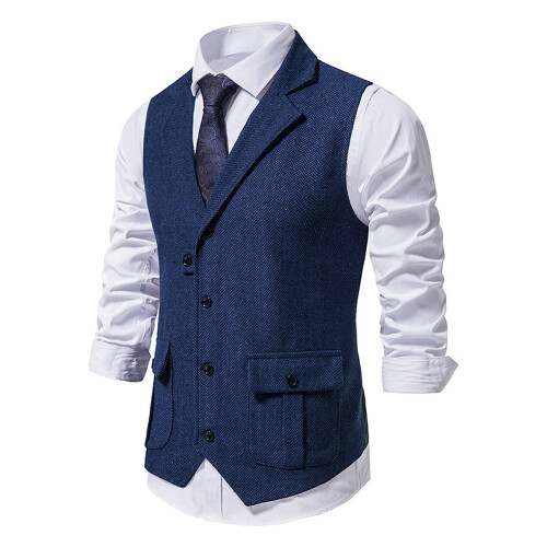 Herenvest, formeel vest, tweed basisvest 2