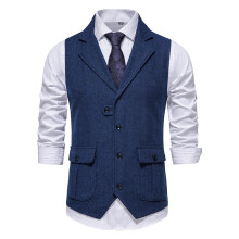 Herenvest, formeel vest, tweed basisvest