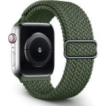 Punottu Solo Loop -ranneke, joka on yhteensopiva Apple Watch -rannekkeesi kanssa