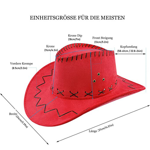 Leveälierinen cowboyhattu 2