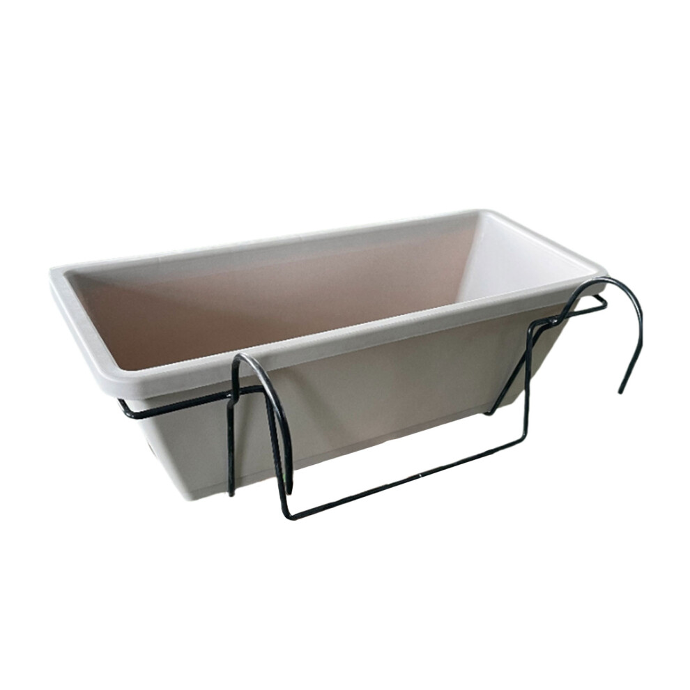 (Light gray) Sturdy Hanging Flower Pot For Balcony Decorations Good Materials-image-OPC-PJVCY6P-NEW