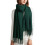 Schal Damen Warm Herbst unifarben mit Quasten/fransen 1