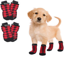 Indoor Anti-Rutsch Socken für Hunde - Weicher Verstellbarer