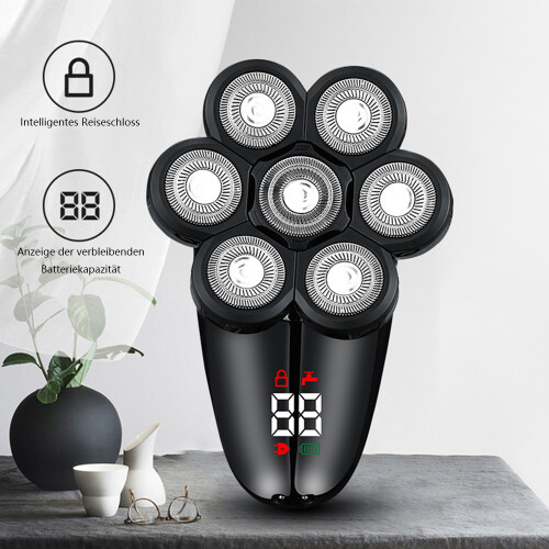 Elektrorasierer für Herren mit wasserdichtem IPX7-Display 2