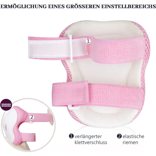 Knieschoner Kinder, Inline für Kinder Protektoren Knieschützer Set 2