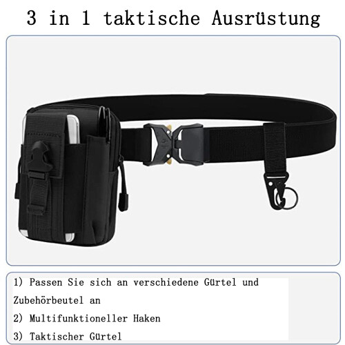Herren Taktischer Gürtel, Arbeitsgürtel Schwerlast Gürtel 2