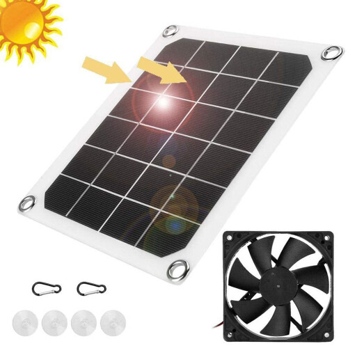Solarpanel-Abluftventilator Abluftventilator 6V 10W Solarladegerät 1