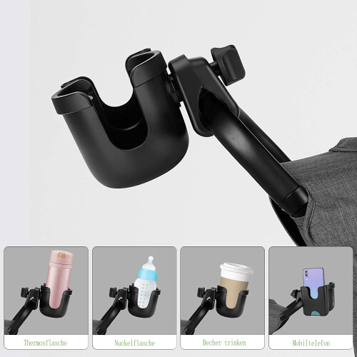 Getränkehalter für Kinderwagen Zubehör Universal Becherhalter 2