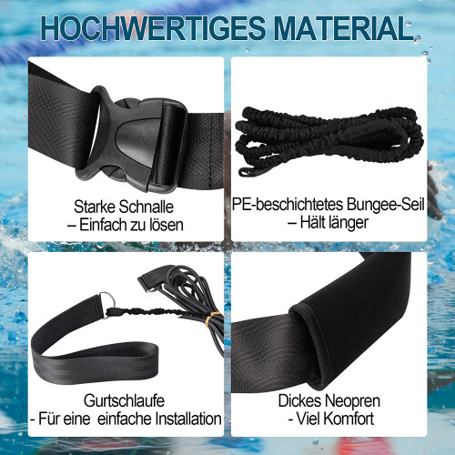 Schwimmgurt für Pool 2M einstellbare Schwimmwiderstand Gürtel 2