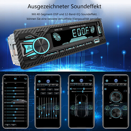 Autoradio mit Sprachsteuerung /FM/AM 5.1 Bluetooth Autoplayer 1