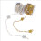 Meter Geschenkband Deko band mit Perlen und Glitter Sterne 3