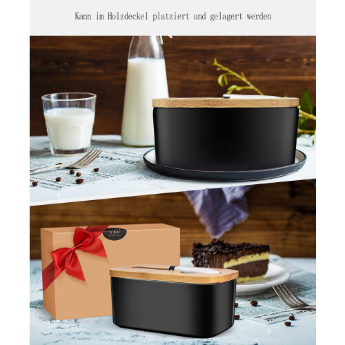 Butter Butterdose Butterdose mit Messer Keramik Butterdose mit Deckel 2