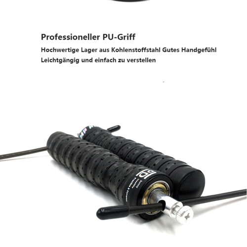 Professionelles Springseil mit Workout-Guide + Ersatzkabel,Speed Rope 1
