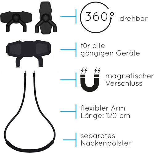 Tablet-Ständer Bett Tablet Halterung Schwanenhals E-Book-Reader Halter 1