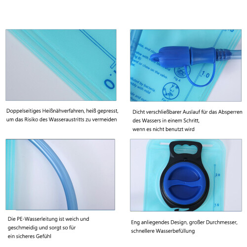 Trinkblase Trinkbeutel Wasserblase Trinkrucksack Wasserbeutel 2
